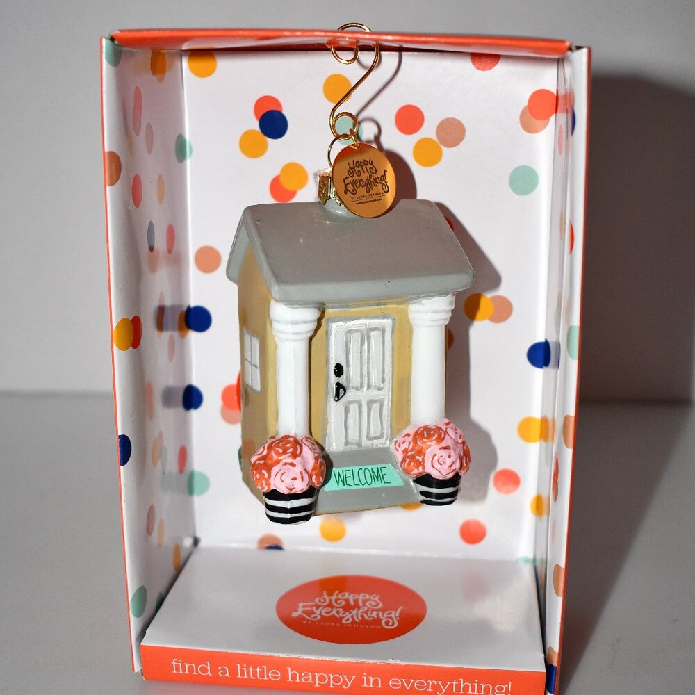 Happy Everything Welcome Home Ornament #HSEWEL-SORN NIB